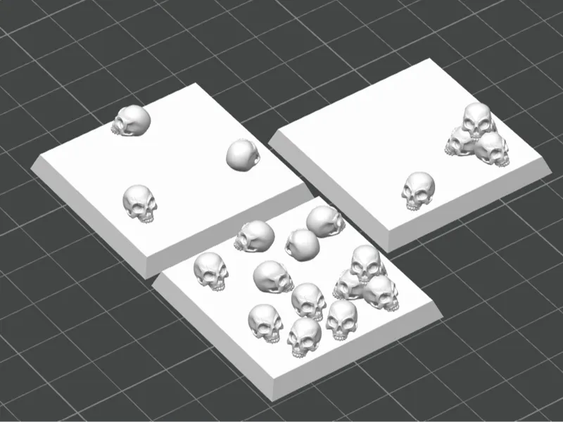 Skull 40mm square base