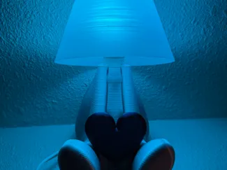 Cute Valentines Lamp Guy