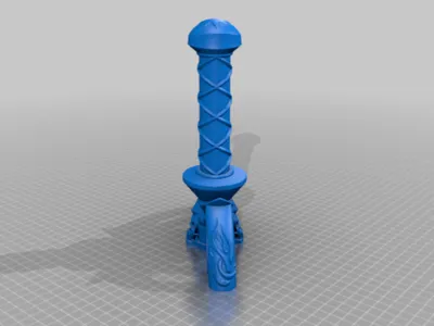 3D Printable Viking Sword (Print-In-Place)