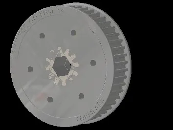 frc 3d PRINTED EVERYBOT 48T PULLY 