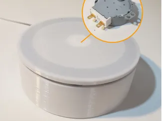 Motorized Rotating Display on microwave motor