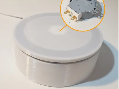 Motorized Rotating Display on microwave motor