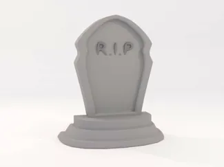 Tombstone with round base