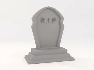 Tombstone with rectangular base