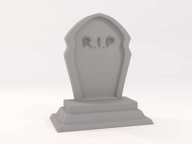 Tombstone with rectangular base