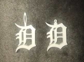 Detroit Tiger Earring