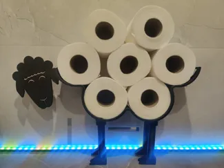 Toilet Paper Sheep - Detailed head