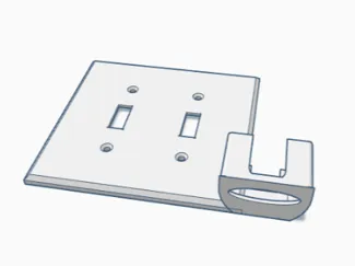 roku holder and light switch combined 