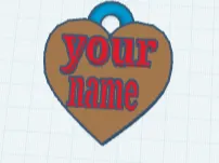 heart key chain