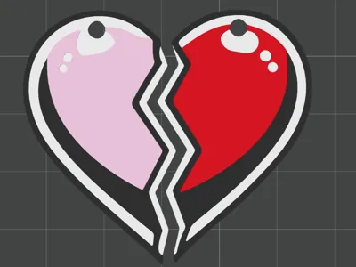 Heart keychain