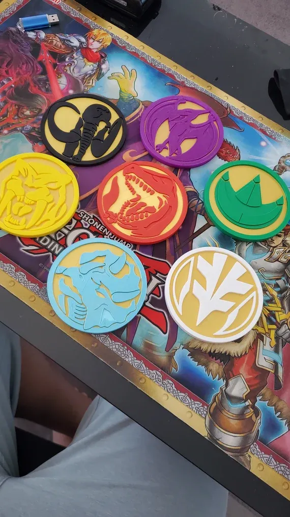 Power Rangers Coaster set by Leader of Chaos MakerWorld: Download Free ...