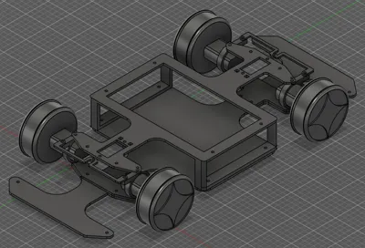 180deg turning robot car