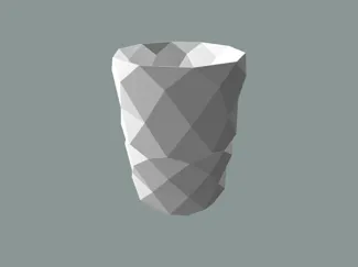 Low poly vase