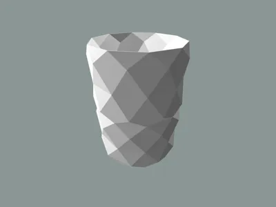 Low poly vase
