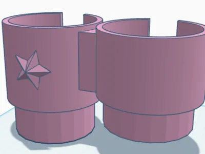 Car double cup adapter