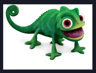 Rapunzel chameleon