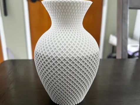Vase double en spiral