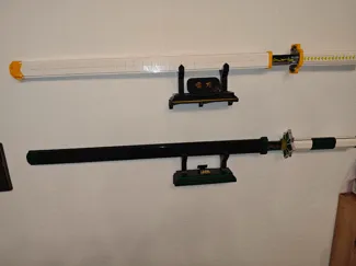 Demon Slayer Katana blocks shelf