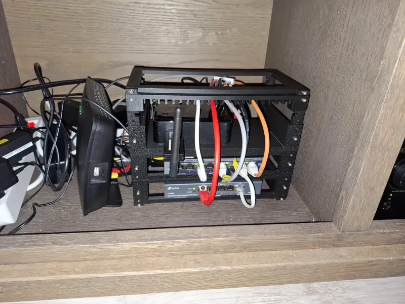 Shelf for 10 inch server rack