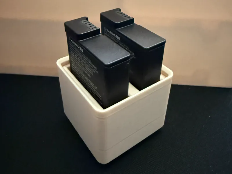 DJI Action 3/4/5 2x Battery Holder Gridfinity