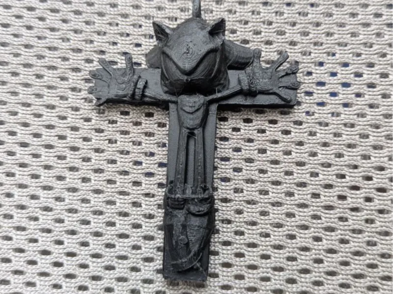 Crucified Shadow The Hedgehog Pendant