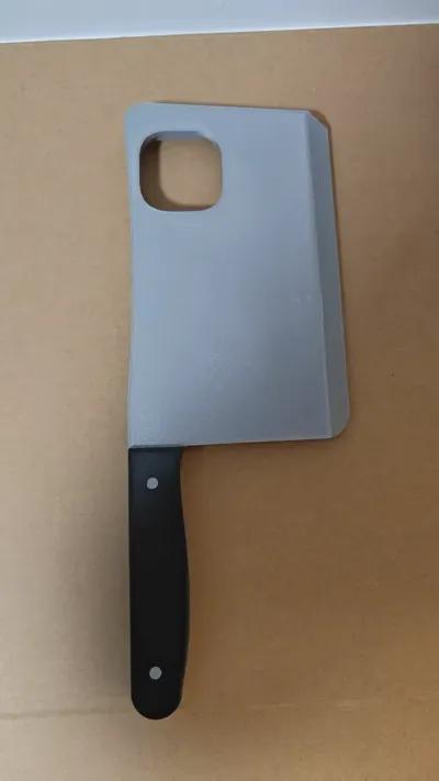 Extremely nice chopping action! 13 Pro cleaver phone case by nbwlb0525 ...
