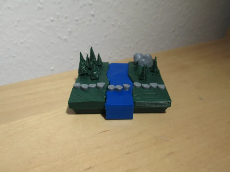 low poly Landschaft 