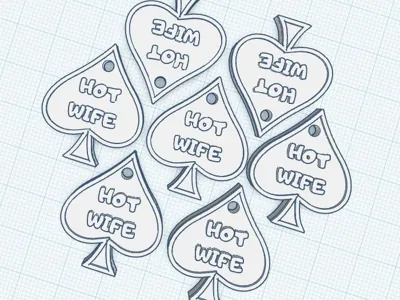 Hot Wife Keychain
