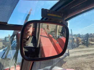 mirror holder in the cabin for Manitou