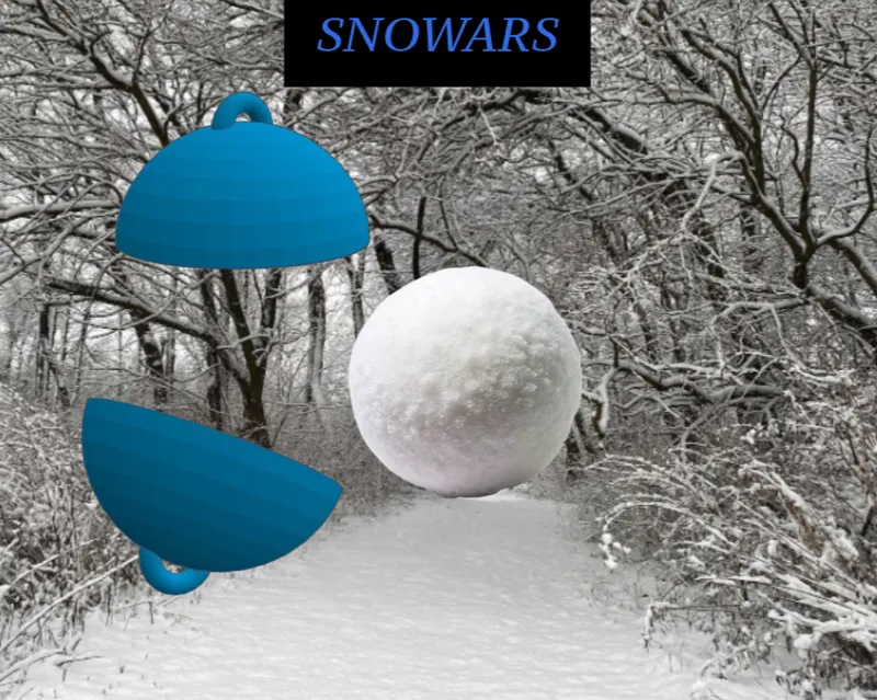 SNOWARS Snowball Mold V2 (Supportless)