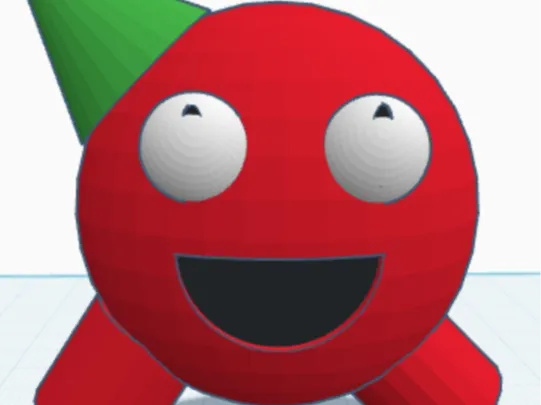 partying red ball