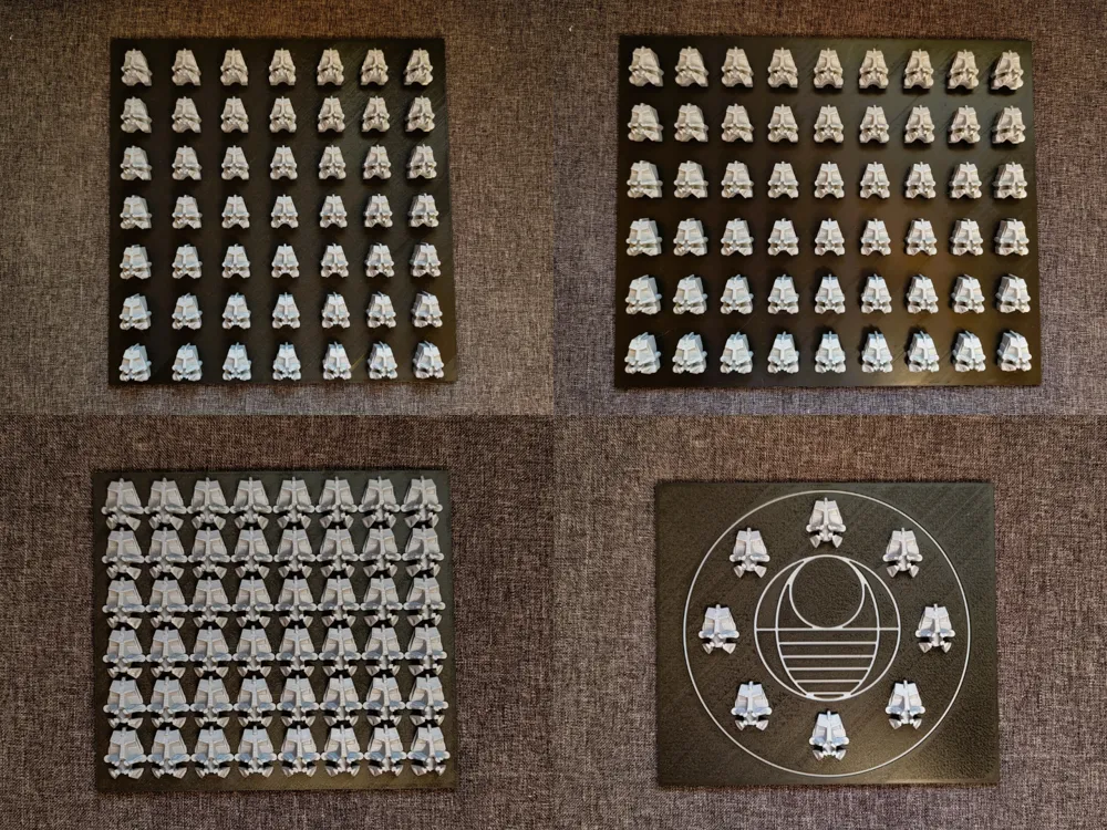 Bionicle Kanohi and Krana mask exhibition boards - Free 3D Print