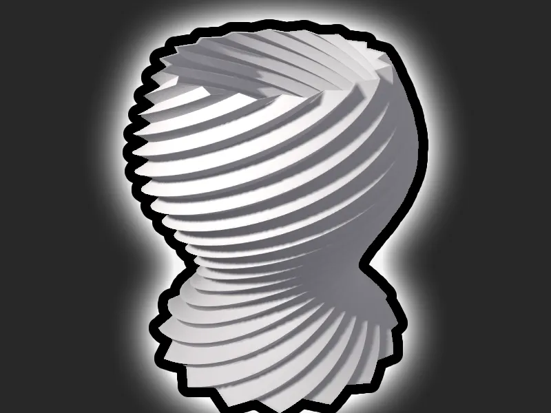 Spiral White - Vase