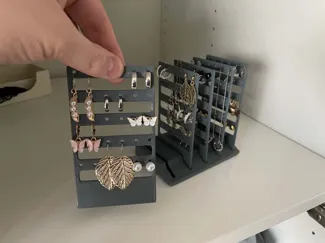 Earring holder storage