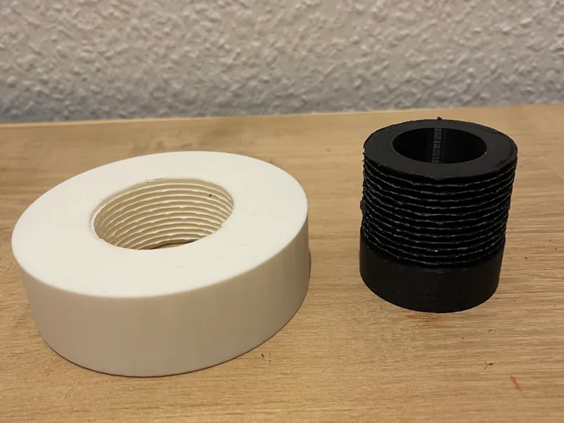 M50 x 2,5mm Schraube und Mutter
