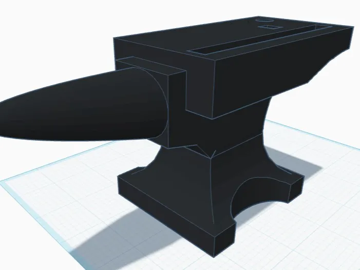 Anvil Business card and pen holder