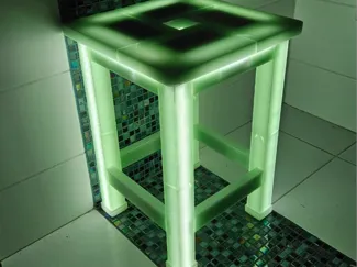 stool with light