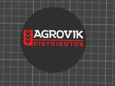 Coaster with (Agrovik) logo