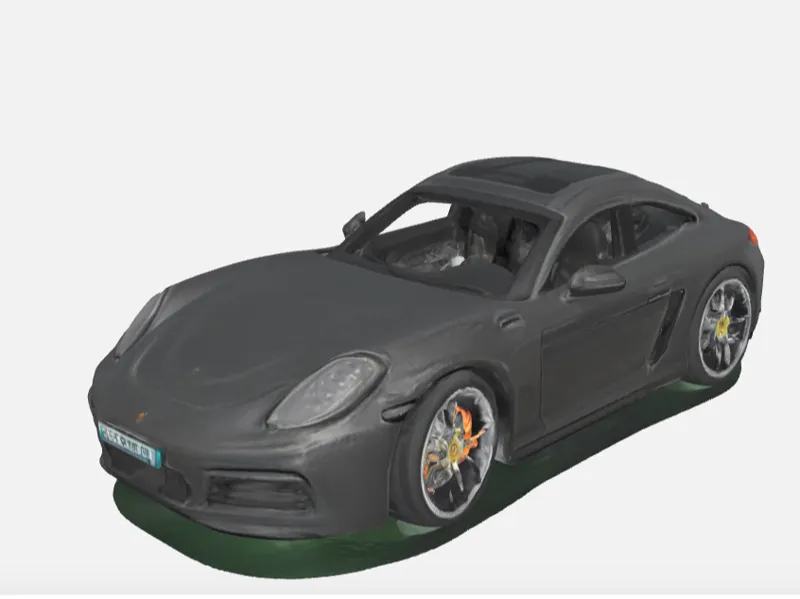 Porsche 3d scan inside and out