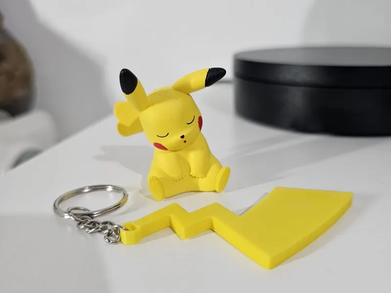 PIKACHU TAIL KEYCHAIN EASY TO PRINT