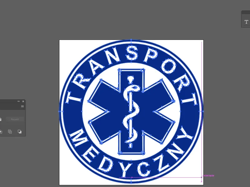 Logo Transport Medyczny 10cm średnica