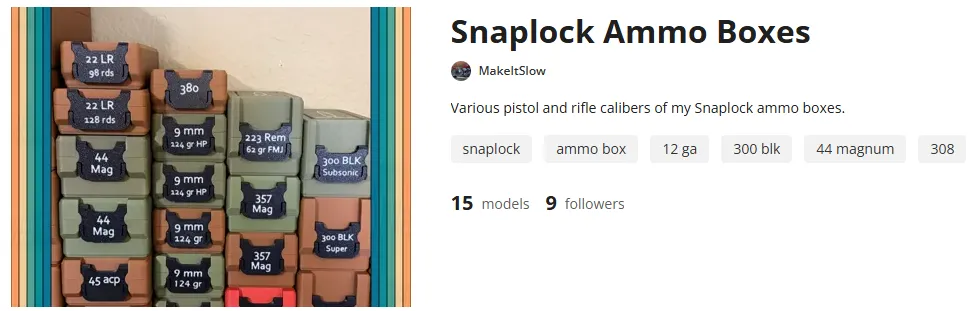 Snaplock Ammo Box Collection