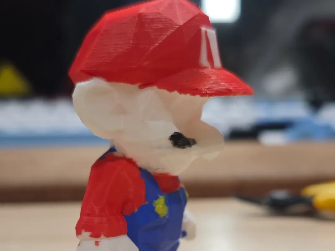 15G Mario Low Polygon Model Beyaz Model