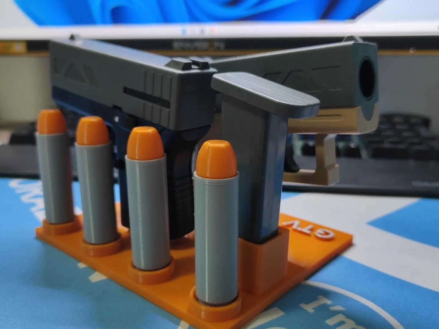 GTV Disc Launcher Gun Rack/Display Stand + Bullet Storage Disc by user ...