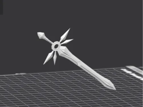 Leona's sword with back support league of legends