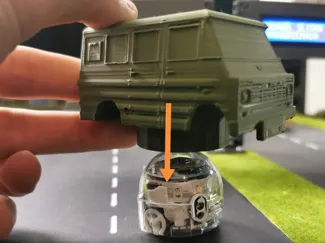 Car Costume/Overlay for Ozobot Eve-polsh car "ŻUK"