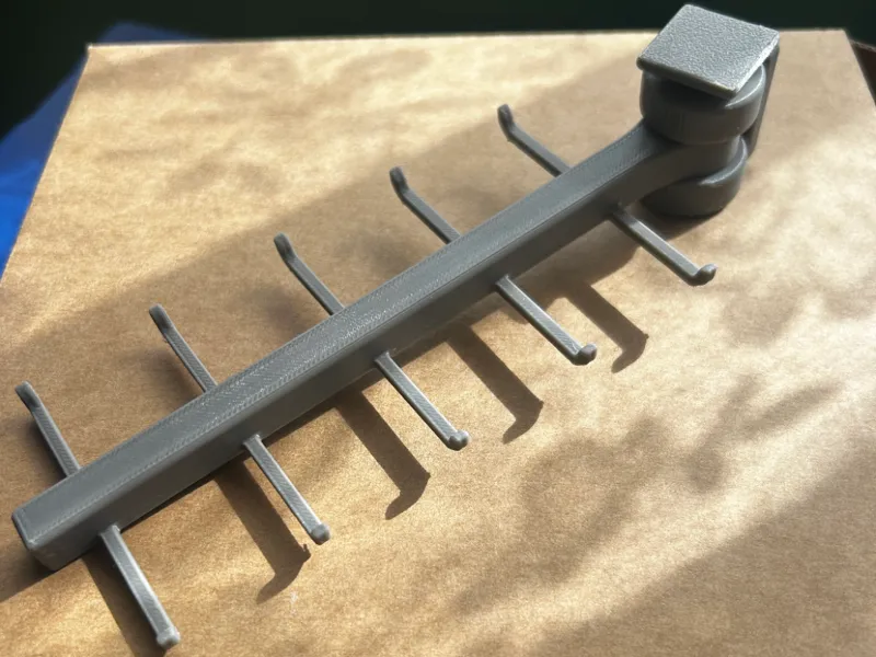 Wall Mounted Dual Sided Swinging Utensil Rack
