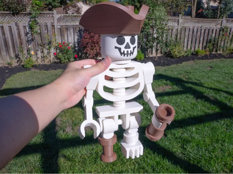 Skeleton Pirate Giant Minifigure (16") -Standalone