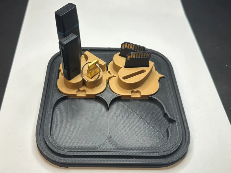 Desk organizer - poker style (with template)