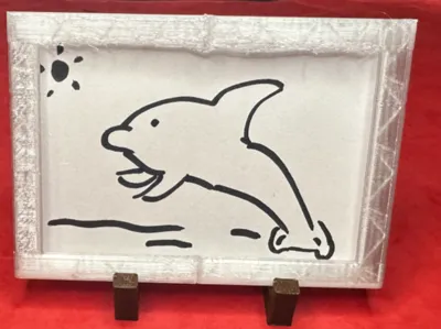 Small painting frame with hold